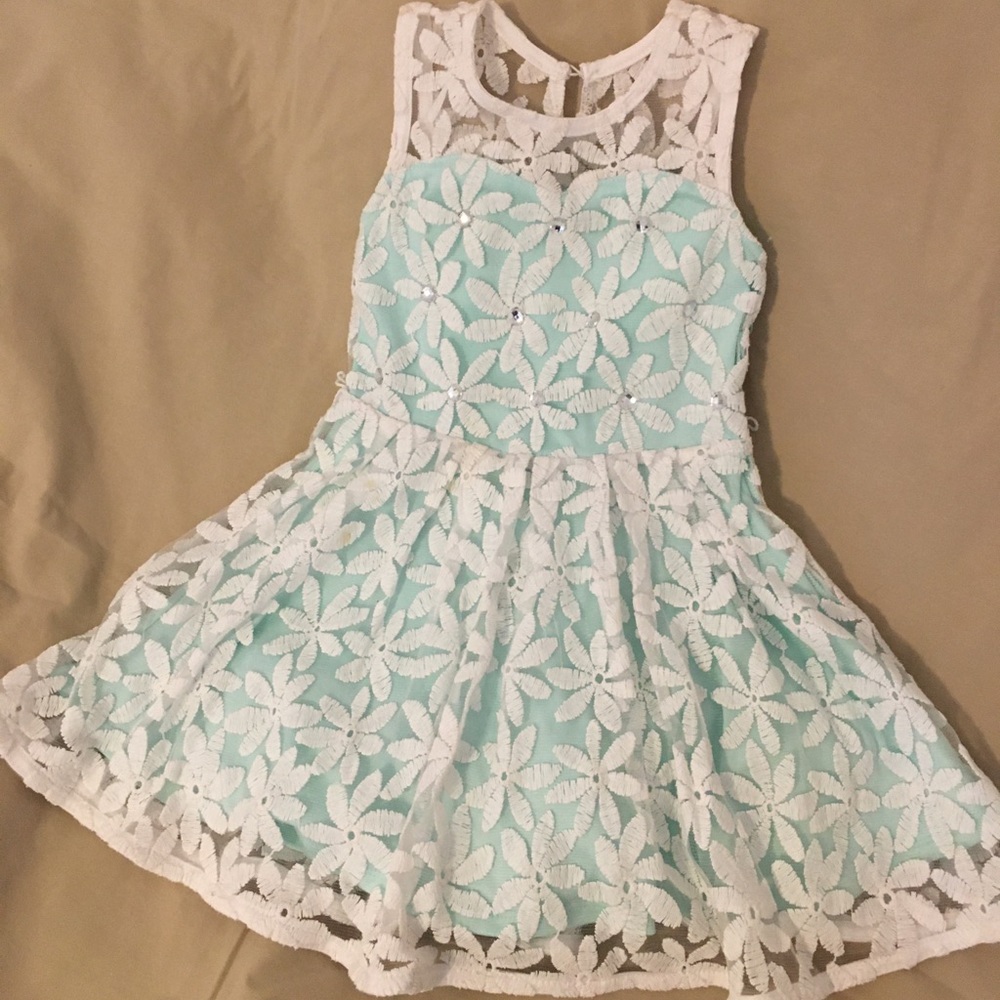 3T sleeveless minty color spring/Easter dress
